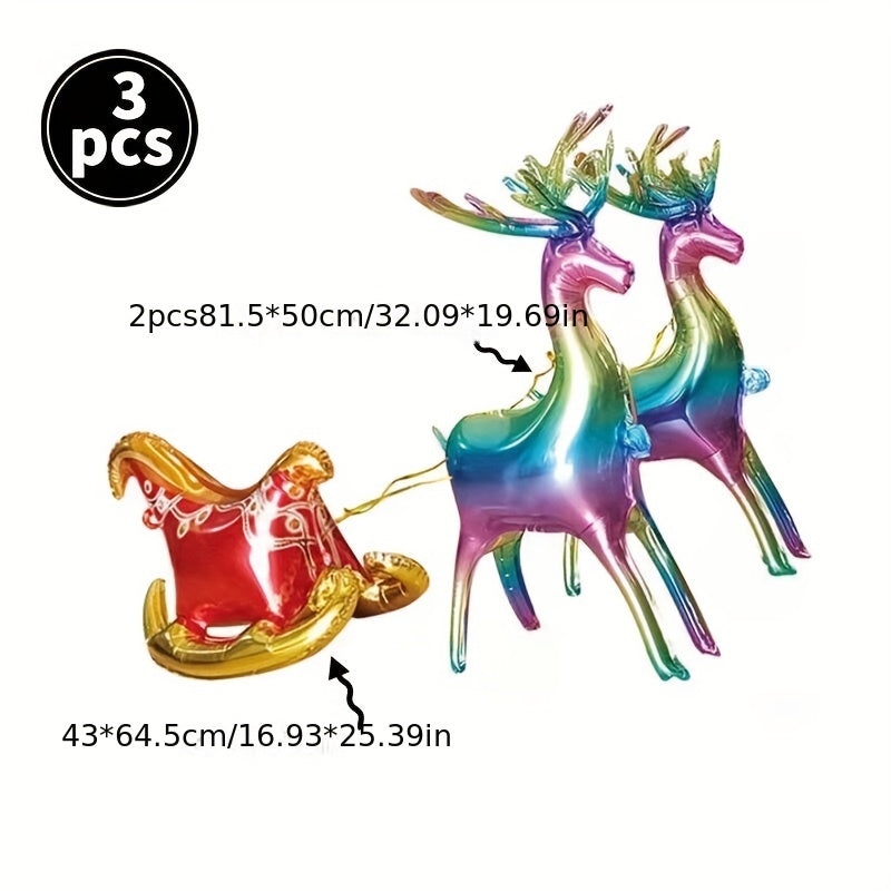 Christmas Reindeer Balloon Decoration Set for Indoor and Outdoor Party