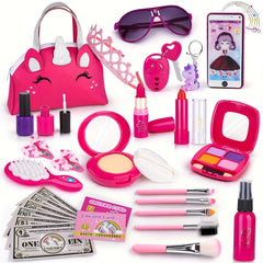 Unicorn Themed Makeup Toy Set for Girls Ages 3-6