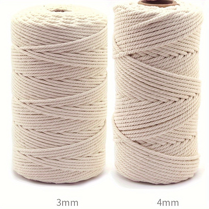 4mm Cotton Macrame Cords for Wall Hangings 50m