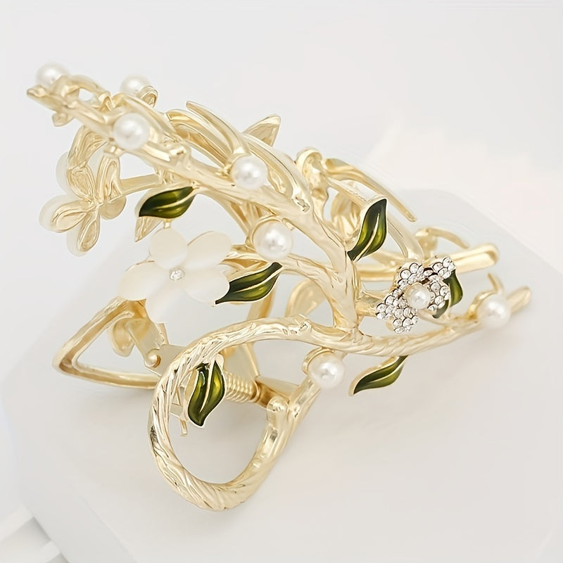 Large Flower Hair Claw Back Head Clip Hair Accessories