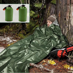 2pcs Emergency Sleeping Bag Windproof Waterproof Blanket