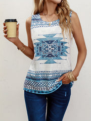  Southwestern Print Tank Top