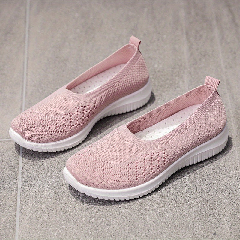 Women's Breathable Slip On Flat Soft sole Shoes Lightweight & Comfy Shoes