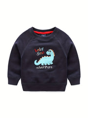 Baby Boys Cartoon Print Sweatshirt for Spring and Autumn