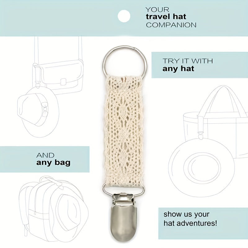 Lace Trim Outdoor Camping Hat Clip