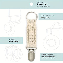 Lace Trim Outdoor Camping Hat Clip