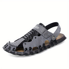 Men's Casual Driving Sandals Non slip Rubber Sole Shoes