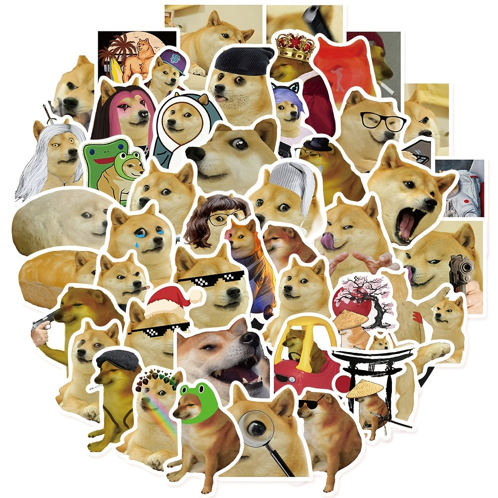 50pcs Annoying Dog Stickers Funny Waterproof DIY Stickers