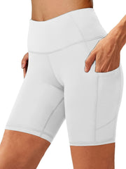 High Stretch Biker Shorts with Side Pockets