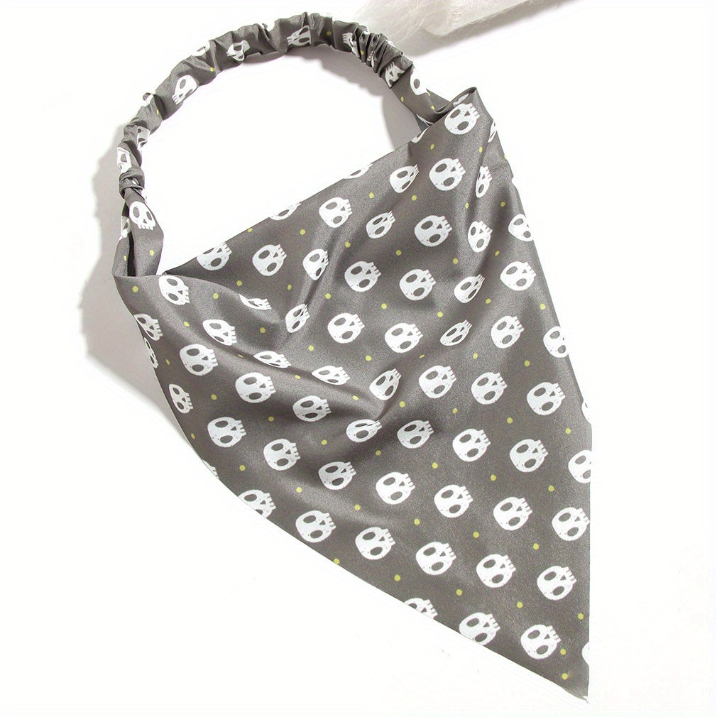 Cartoon Pattern Hair Band Triangle Towel Head Scarf Hair Accessories