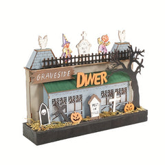 Halloween Wooden Ghost Cemetery Decoration