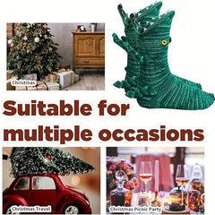 Crocodile Knitted Socks - Winter Home Warm Floor Socks