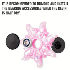 DIY Crafts Fidget Spinner Epoxy Resin Silicone Plaster Mold Anti Stress Toy