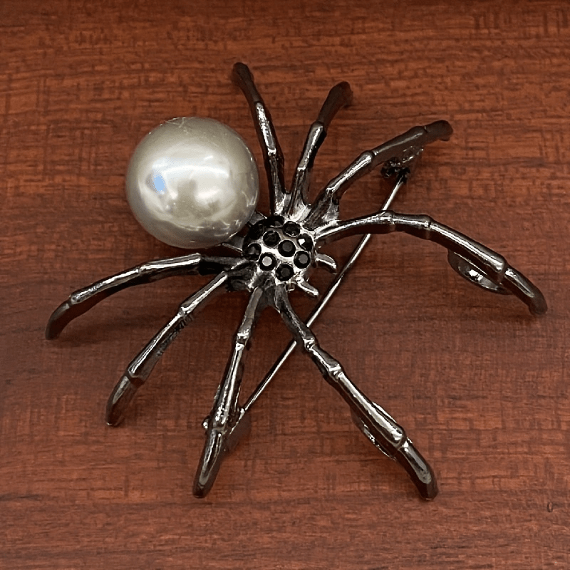 Exaggerated Spider Brooch Pin