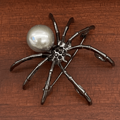 Exaggerated Spider Brooch Pin