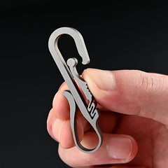 Titanium Alloy Keychain Buckle Pendant Waist Hanging Key Ring Keychain
