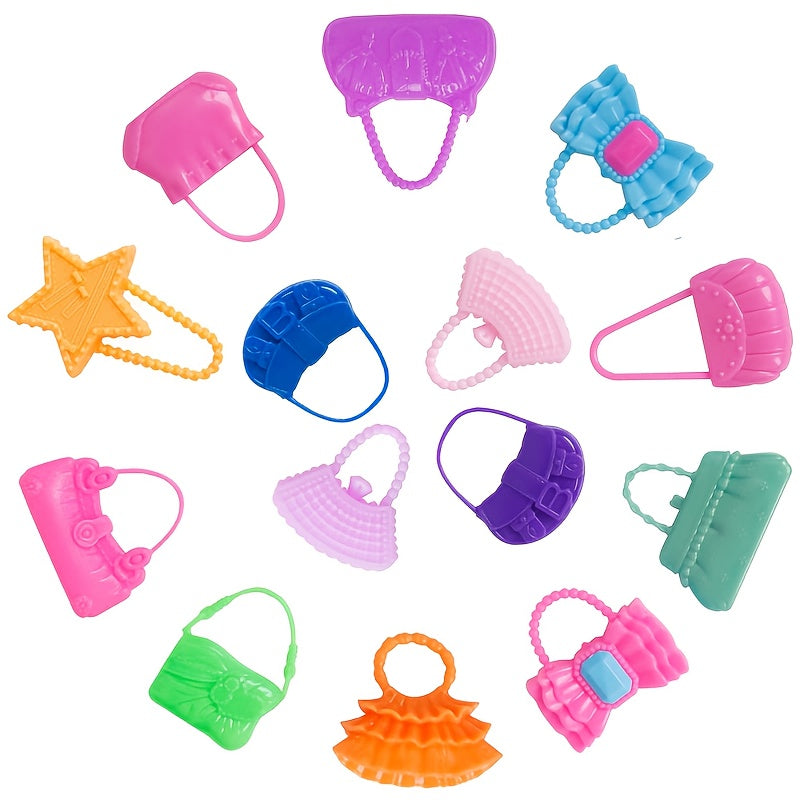 10pcs Mix Style Doll Bags for 11 8inch Doll House Handbag