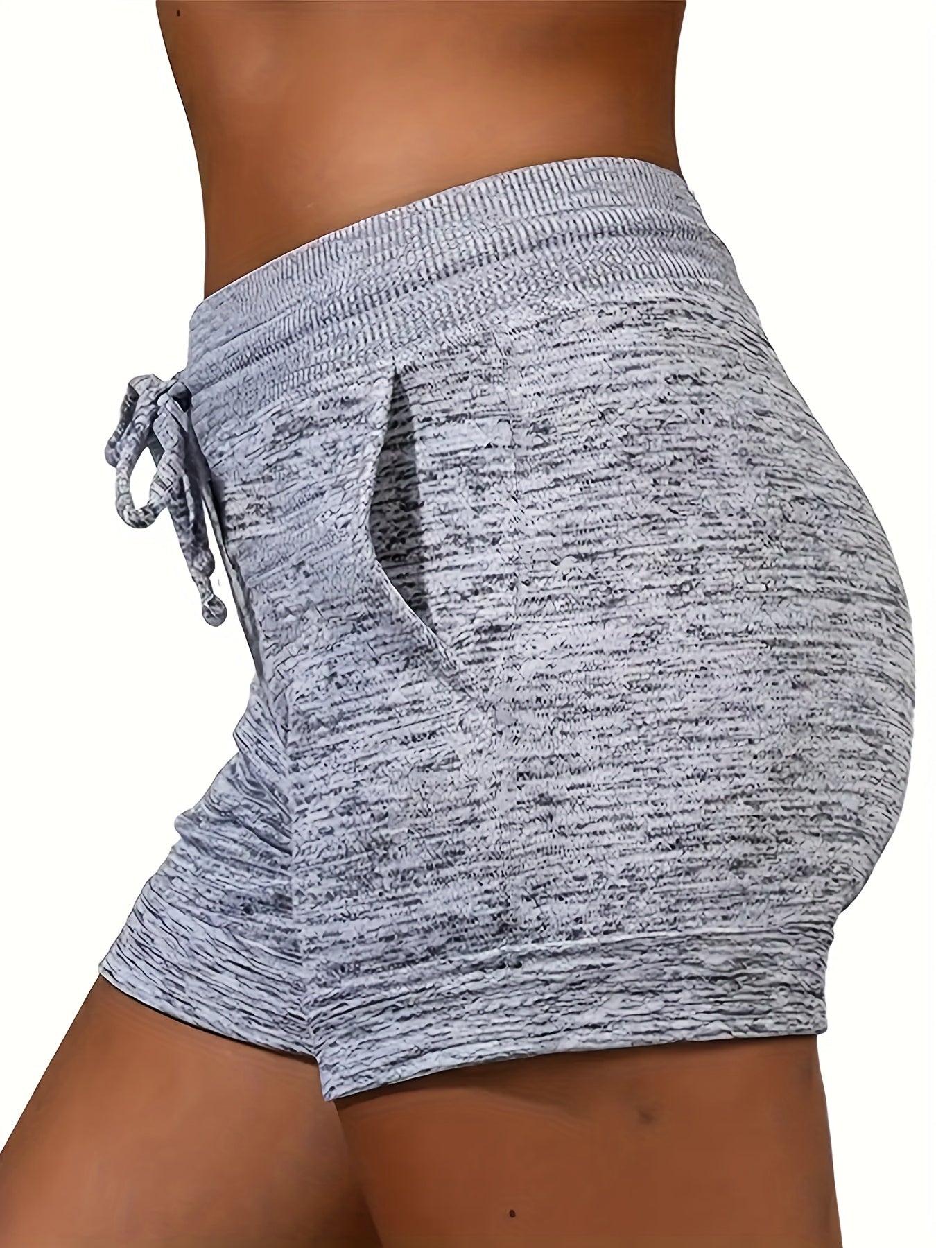 Heart & Paw Pattern Drawstring Shorts Casual Dual Pockets Shorts