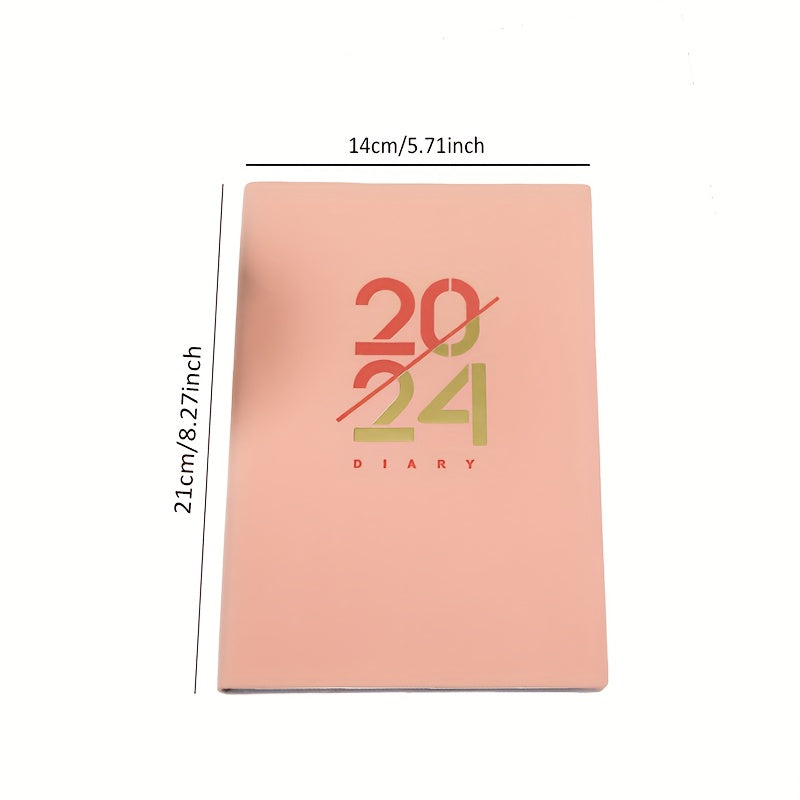 A5 Soft Leather PU Notebook Calendar Planner for 365 Days