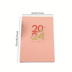 A5 Soft Leather PU Notebook Calendar Planner for 365 Days