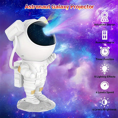 Astronaut Star Projector Night Light Nebula Remote Control