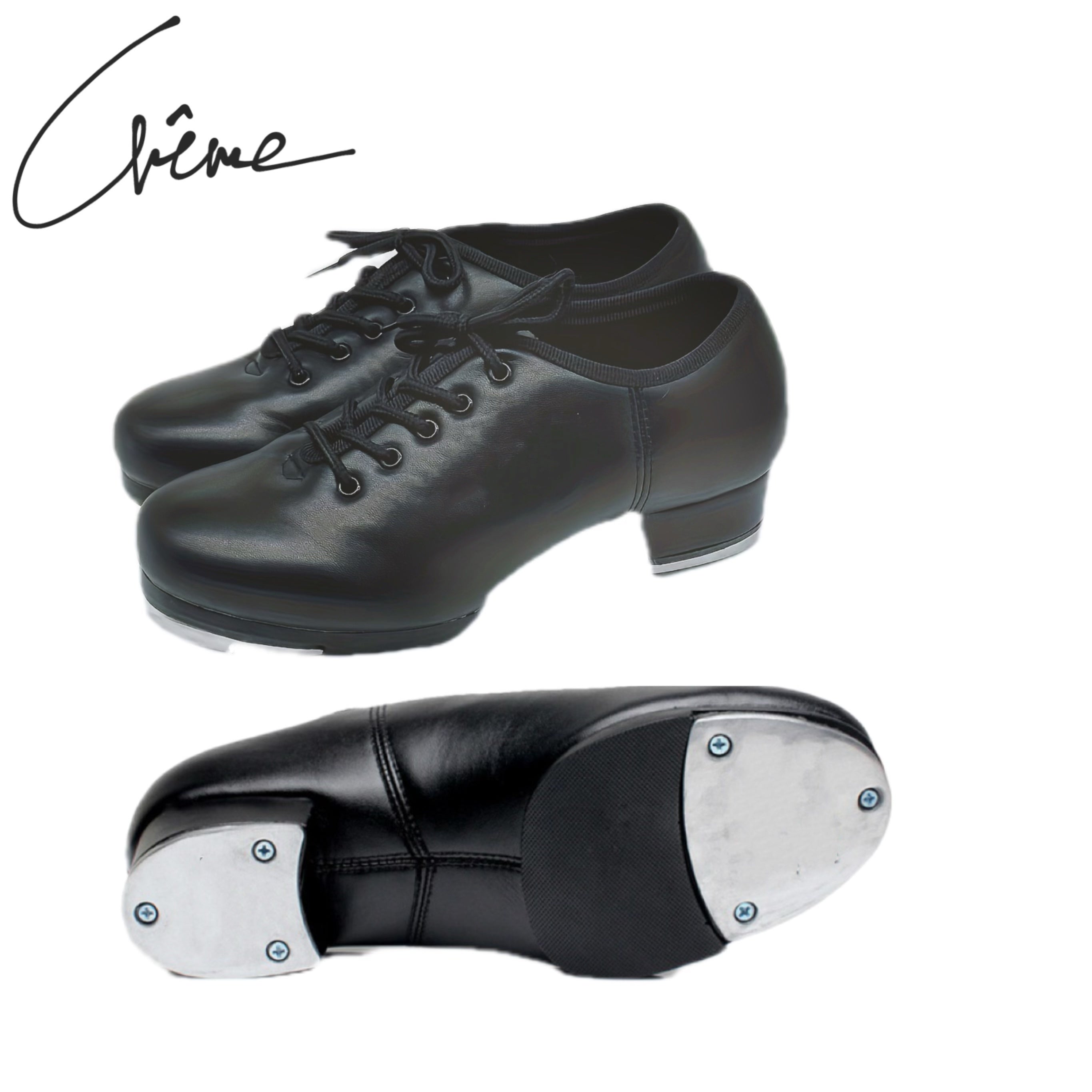 Unisex Soft Sole Lace up Jazz Tap Dance Shoes