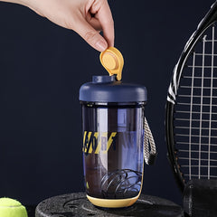 600ml Protein Powder Shaker Water Cup with Stirring Ball