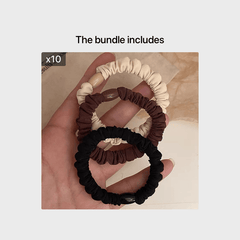 Mini Thin Elastic Hair Bands Skinny Hair Ties Ropes Ponytail Holders