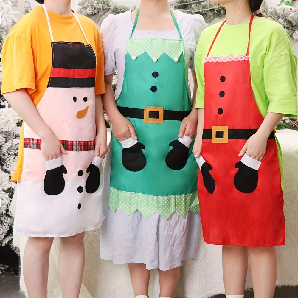 Snowman Christmas Apron Dust and Stain Resistant