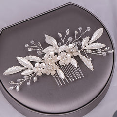 Bridal Hairbrush Pearl Crystal Wedding Hair Accessories