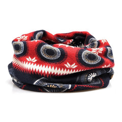 Boho Vintage Print Beanie Cap Elastic Skull Lightweight Warm Headwear