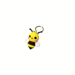 Cute Cartoon Bee Keychain Pendant Girl Bag Purse Keychain Insect Key Ring