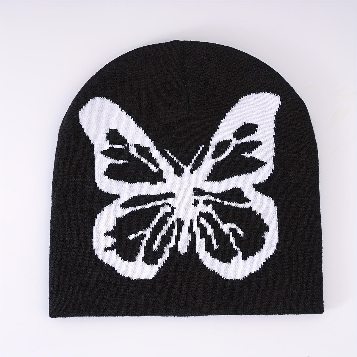 Butterfly Jacquard Woolen Beanie Hat Unisex