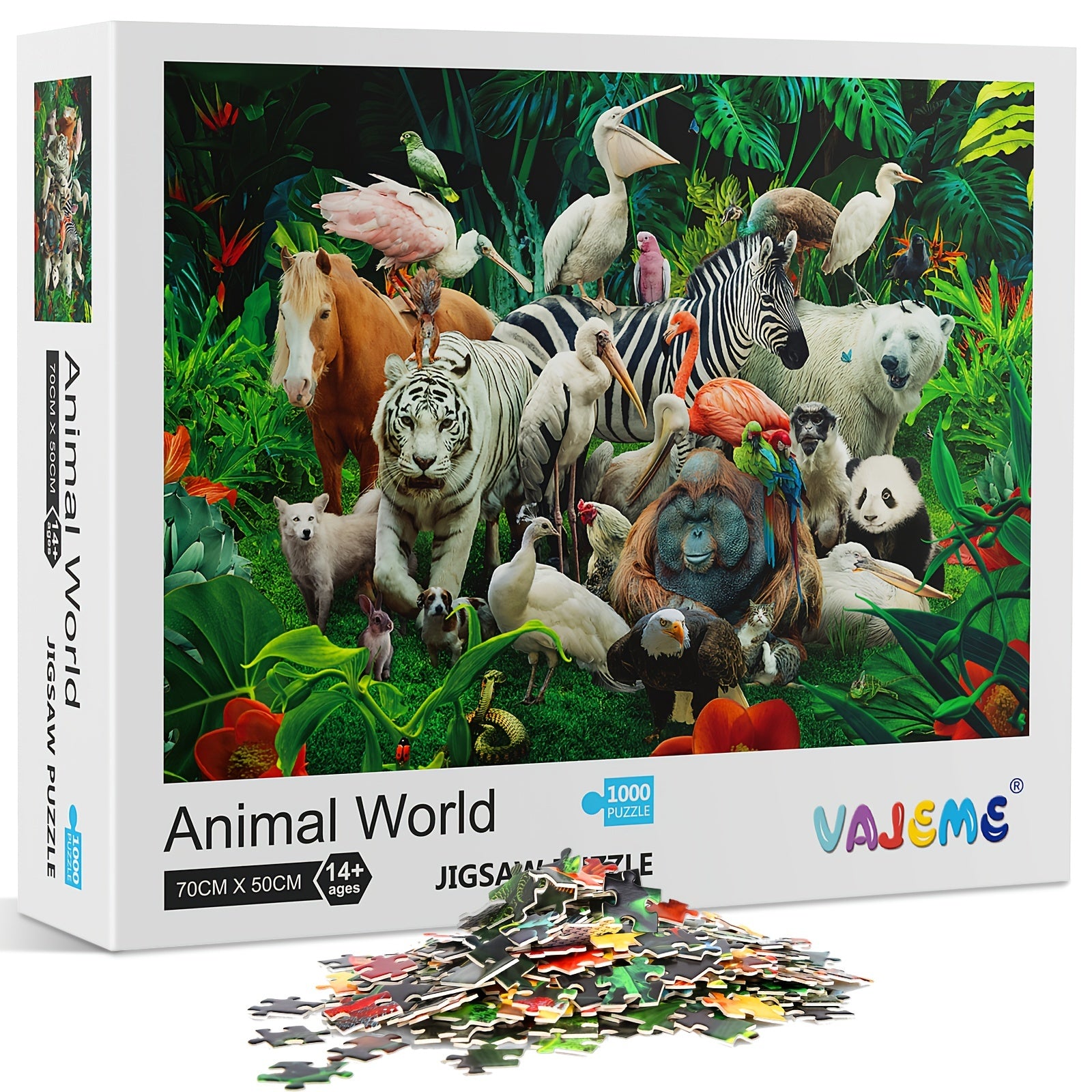1000 Pieces Animals Puzzle Educational Fun Game Toy For Adults Kids Teens