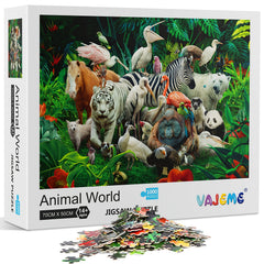 1000 Pieces Animals Puzzle Educational Fun Game Toy For Adults Kids Teens