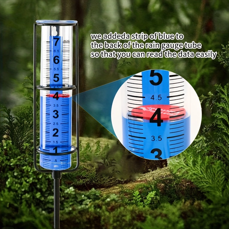 Rain Gauge Stake For Outdoor Garden Lawn Patio 17