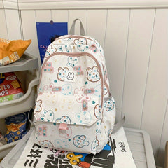 Kids Rabbit Printed Backpack Lightweight Casual School Bag