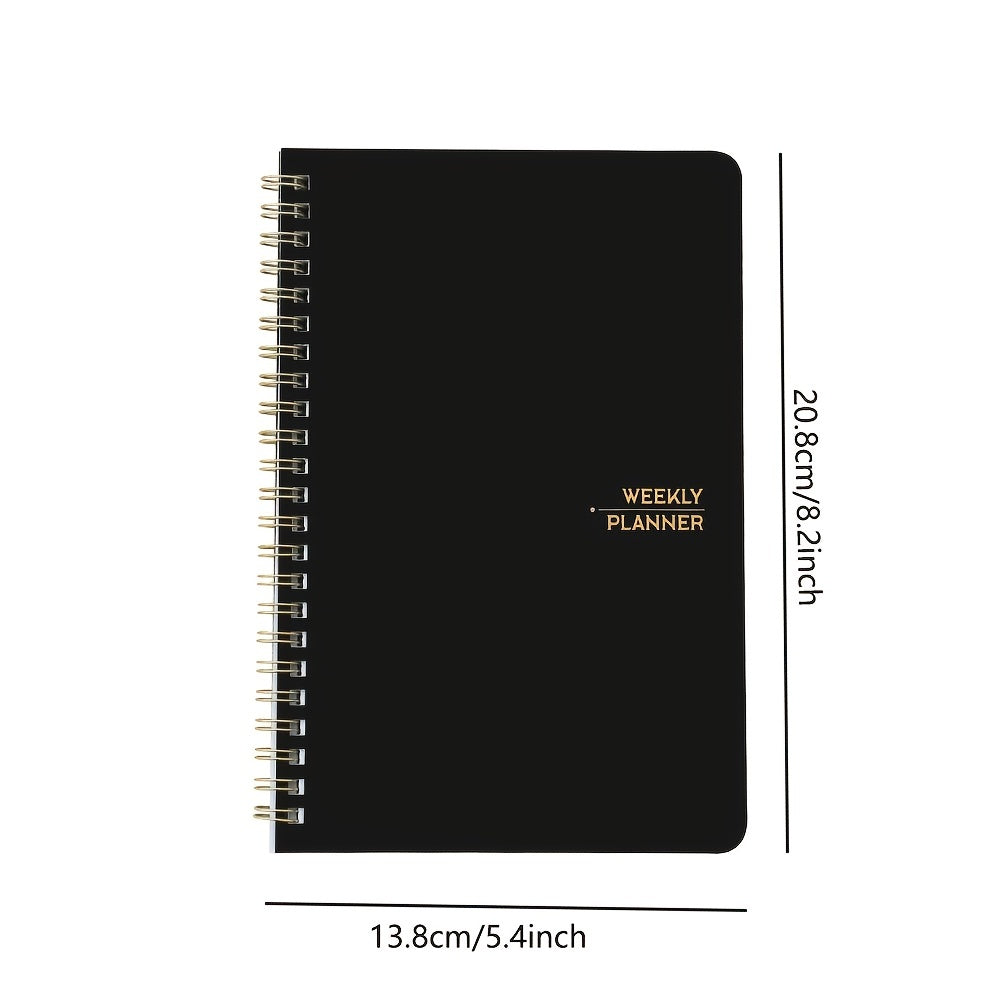 Undated Weekly Planner Notebook with Goal To-Do List