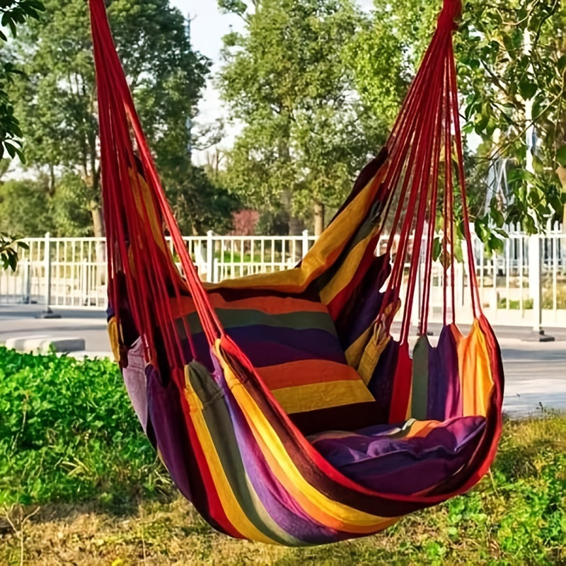 Outdoor Hammock Swing Chair with 2 Pillows