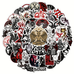 50pcs Devil Satan Graffiti Stickers For Mobile Phone Tablet Skateboard