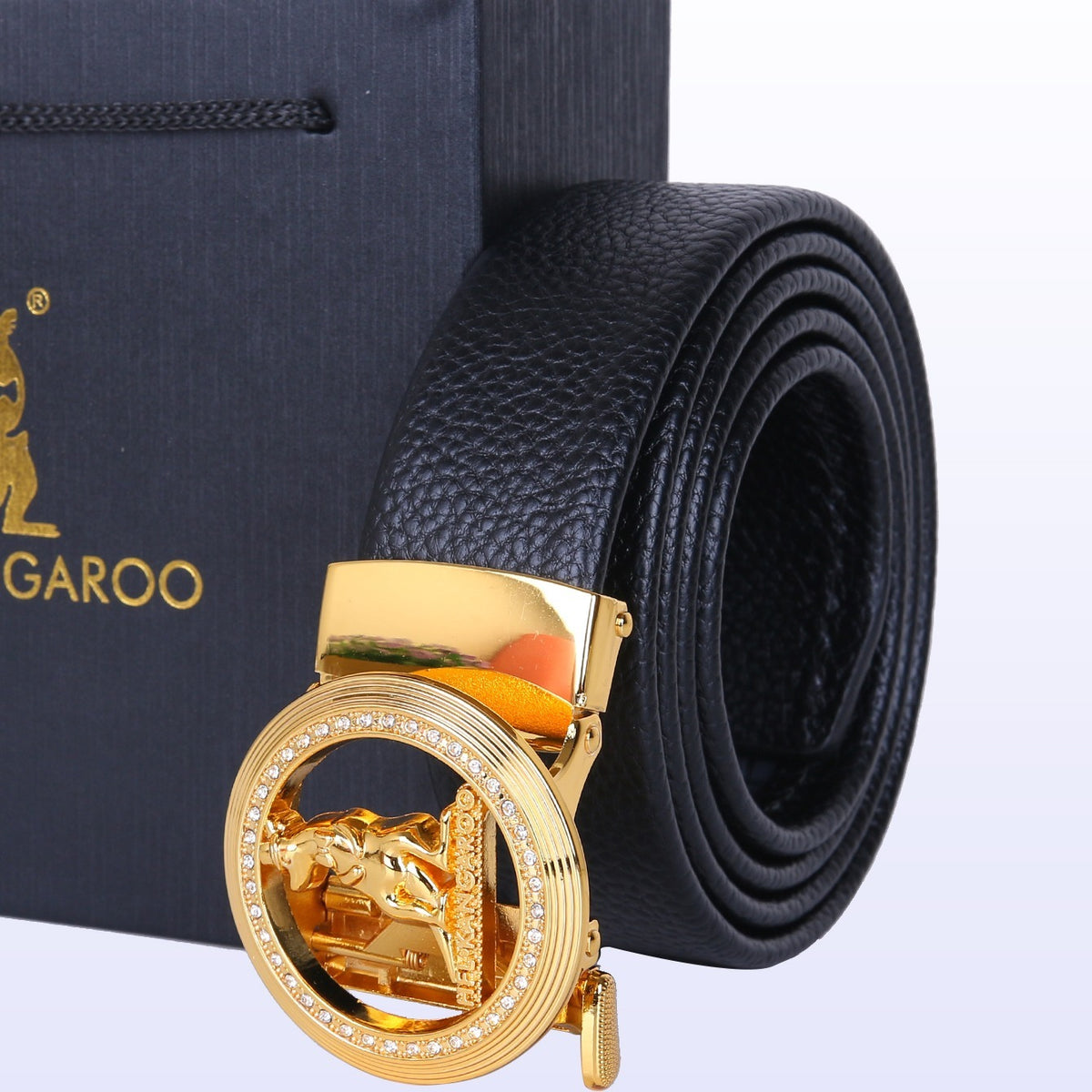 Men's Round Rhinestone Belt