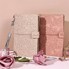 Vintage Lace Notebooks Retro Morandi Notepads for Travel Writing & Sketching