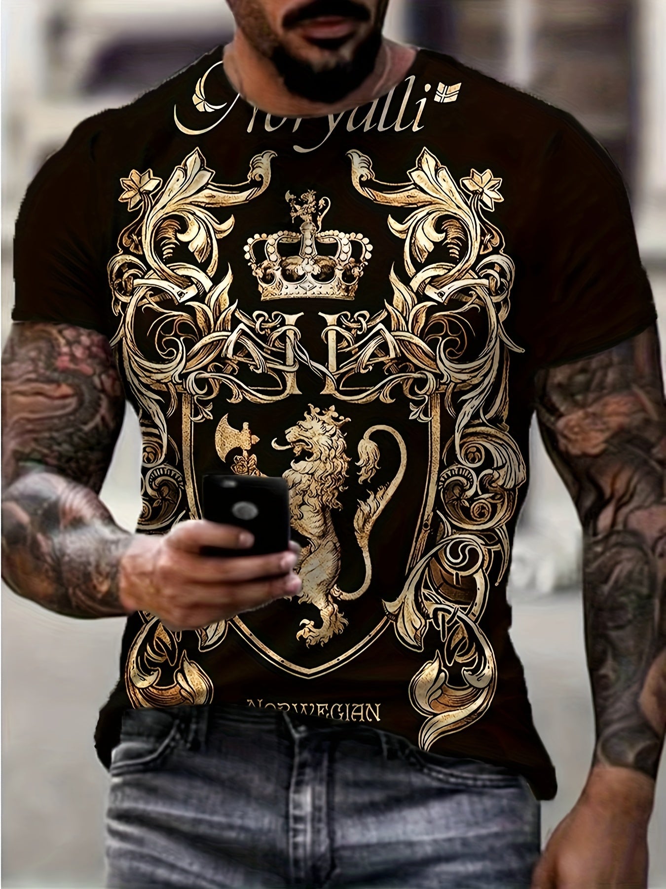 Crown & Lion Tee Men's Outdoor Clothing