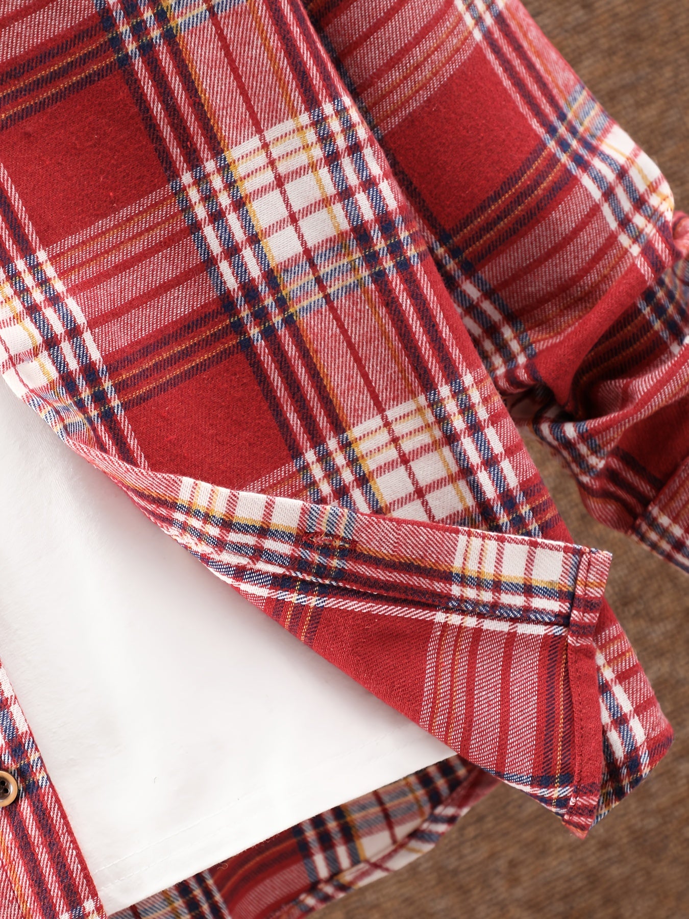 Boys Plaid Shirts Long Sleeve Lapel Tops Spring Fall Outwear Jackets
