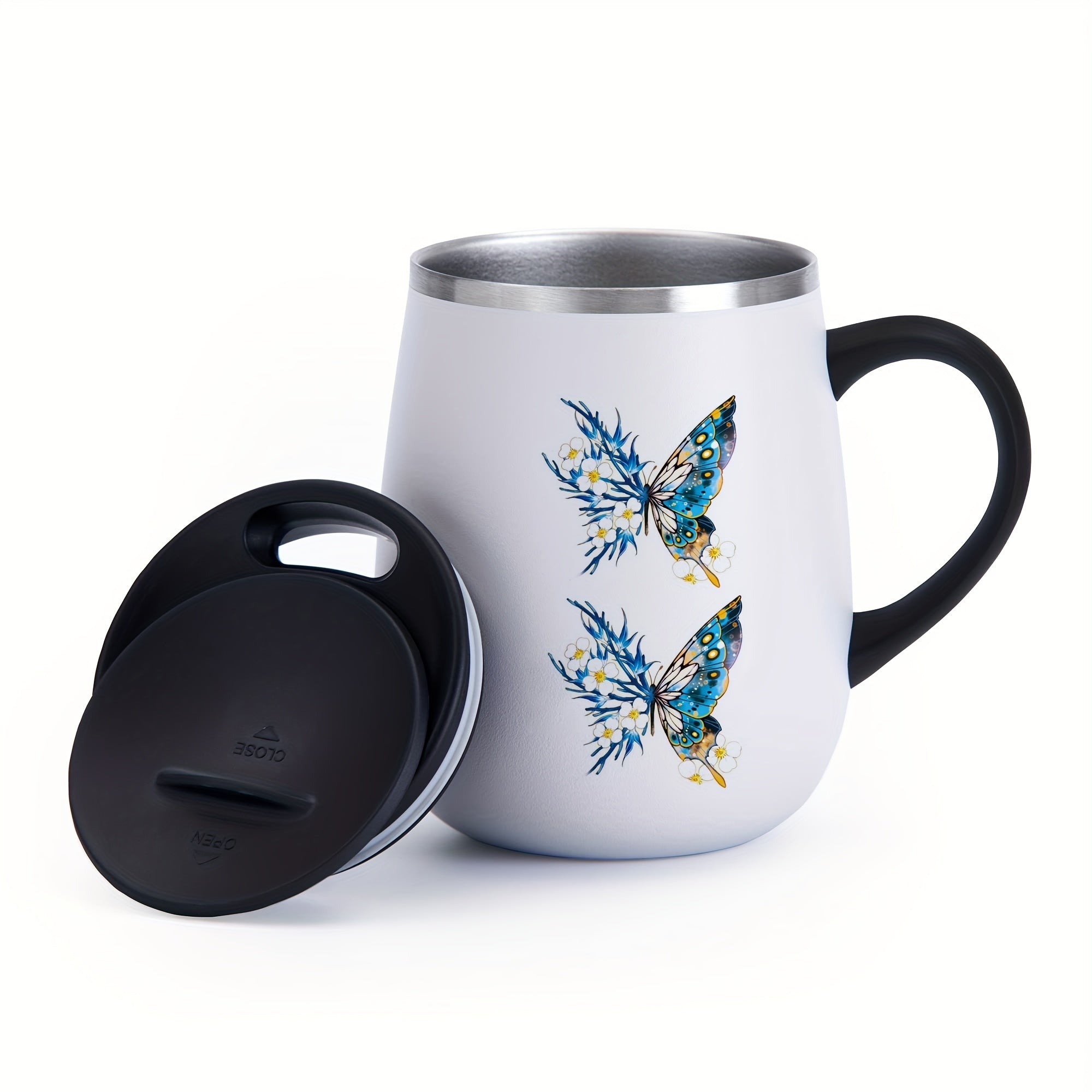 12 Sheets Temporary Tattoos Animal & Flowers Pattern Disposable Tattoo Stickers