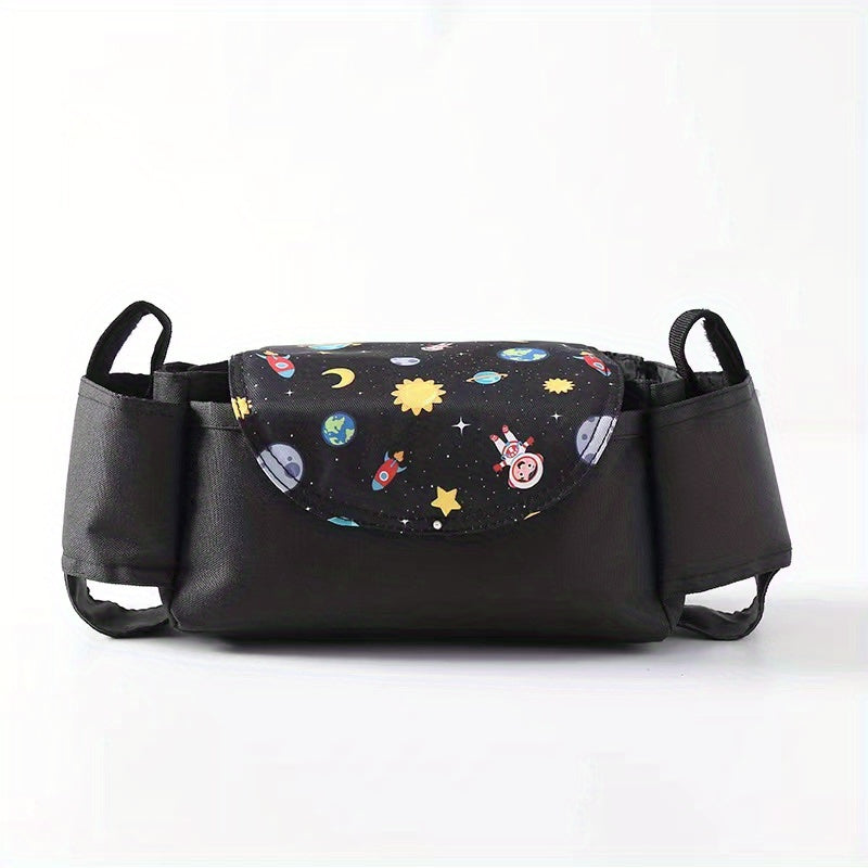 Stroller Hanging Bag Storage Mummy Bag Cartoon Pattern Baby Bottle Holder