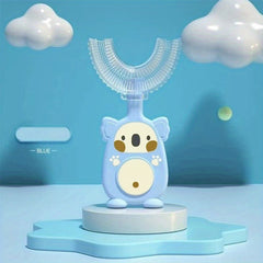Kids U-shaped Silicone Toothbrush for Oral Cleaning