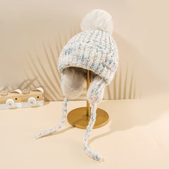 Women's Fleece Lined Cable Knit Beanie Hat for Cold Weather