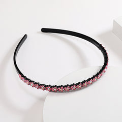 Rhinestone Headbands Teeth Hairband Non slip Hair Hoop