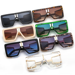 Colorful Lens Square Sunglasses Women Street Style